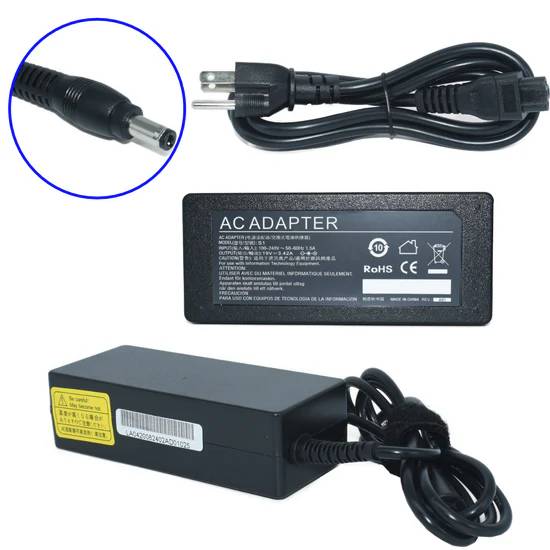 Cargador para Laptop GENERICO Adaptador de Corriente 65W 19V-3.42A